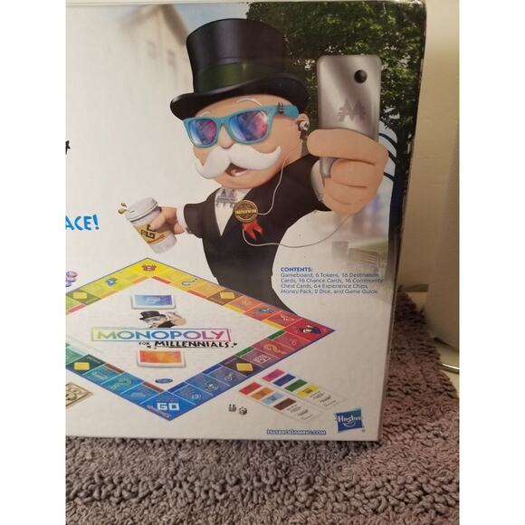 Monopoly for Millennials Millenials Edition Board‎ Game Factory Sealed by Hasbro - Picture 4 of 5